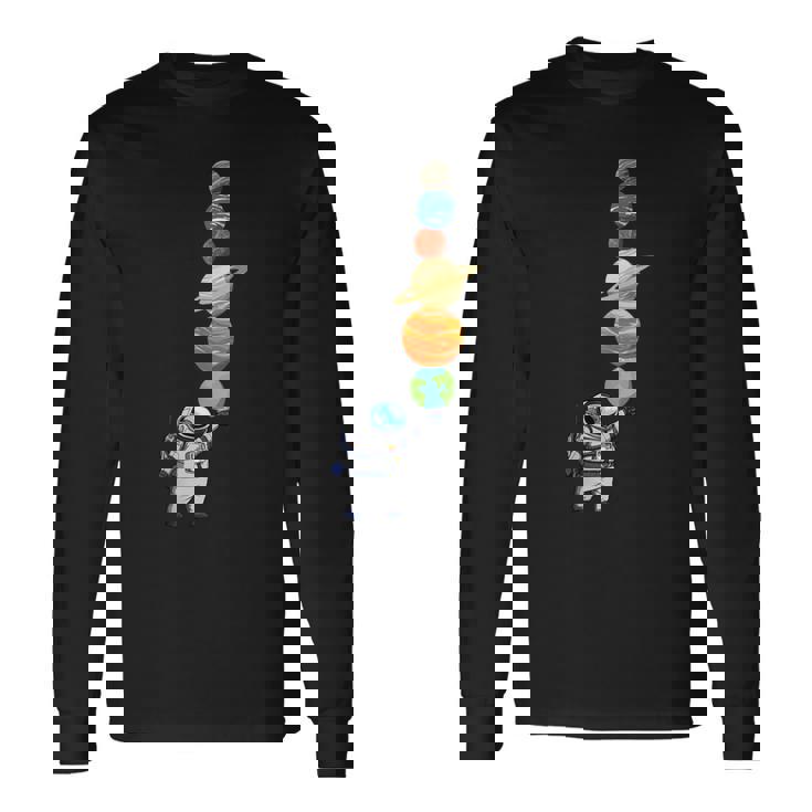 宇宙飛行士 プラネット アイスクリーム 宇宙服 長袖Tシャツ