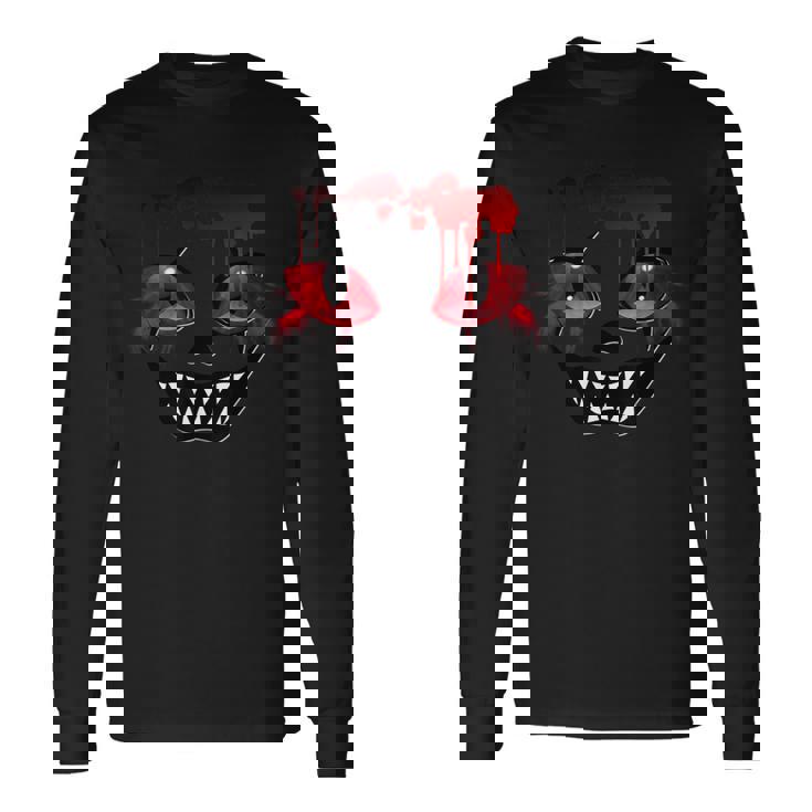 怖いデザイン 長袖Tシャツ