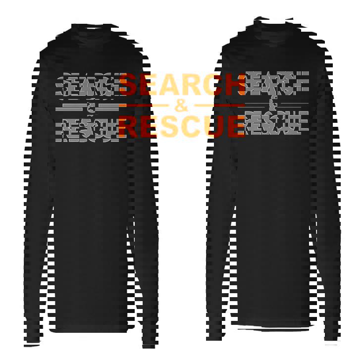 捜索救助 緊急対応捜索チームar ユニフォーム 長袖Tシャツ