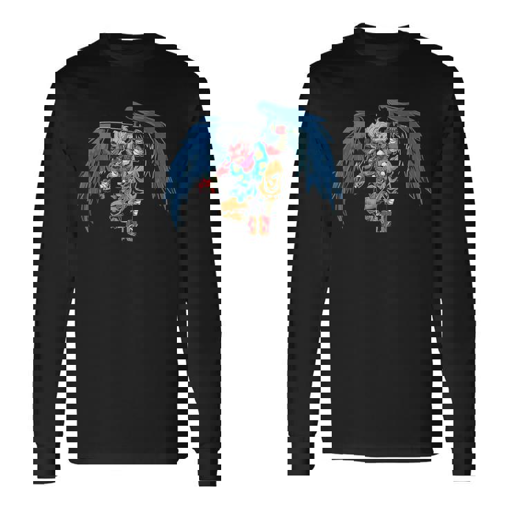 日本妖怪フィギュア天狗 長袖Tシャツ