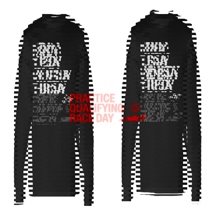 月曜 火曜 水曜 木曜 練習 予選 レース 長袖Tシャツ