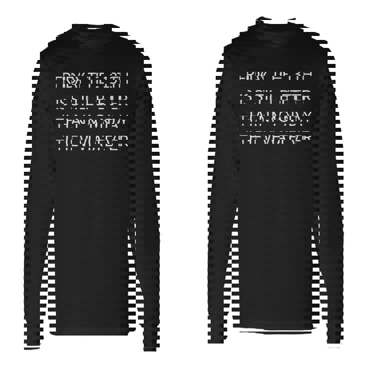 メンズ 月曜日より13日の金曜日 長袖Tシャツ