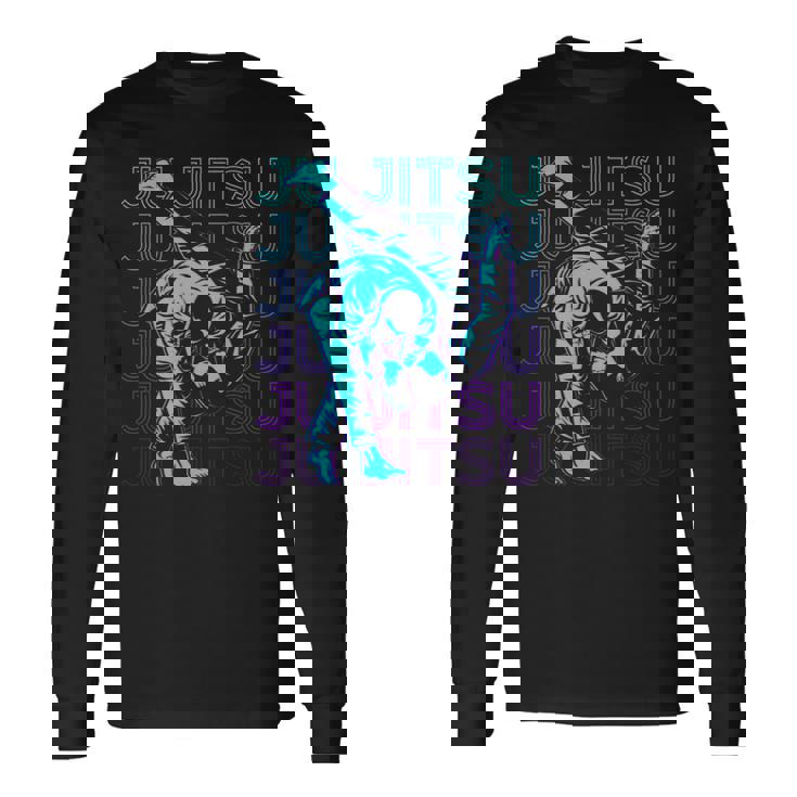 柔術柔術 呪術廻戦 レトロ 長袖Tシャツ