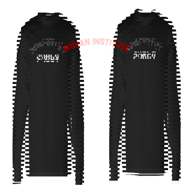 武漢ウイルス学研究所アパレル 長袖Tシャツ