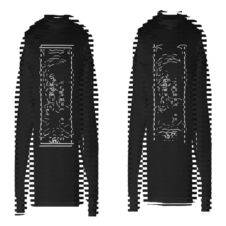死のタロットカード 死神 長袖Tシャツ