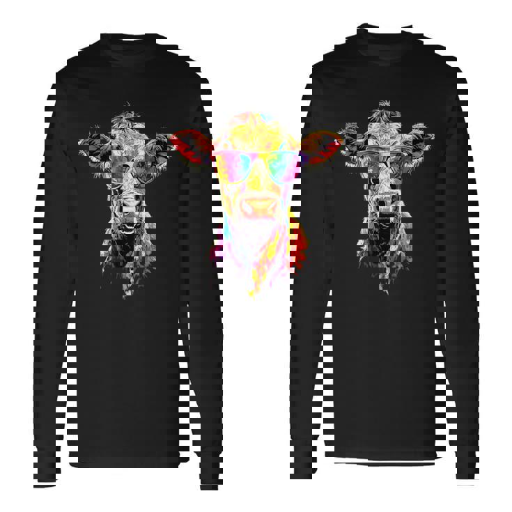 牛 農家 牛乳 ビーガン 子牛 牧場 甘い牛 長袖Tシャツ