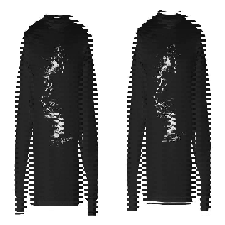 猫の気持ちは猫にしか分からない 長袖tシャツ 長袖Tシャツ