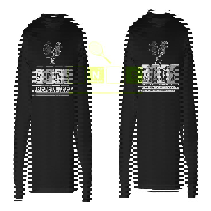 理科 先生 化学 教授 テニス 選手 スポーツ 長袖tシャツ 長袖Tシャツ