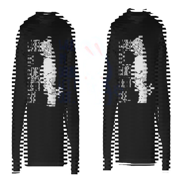 疑わしいとき おなら 出す おもしろい おなら かわいい ウサギ おなら 長袖Tシャツ