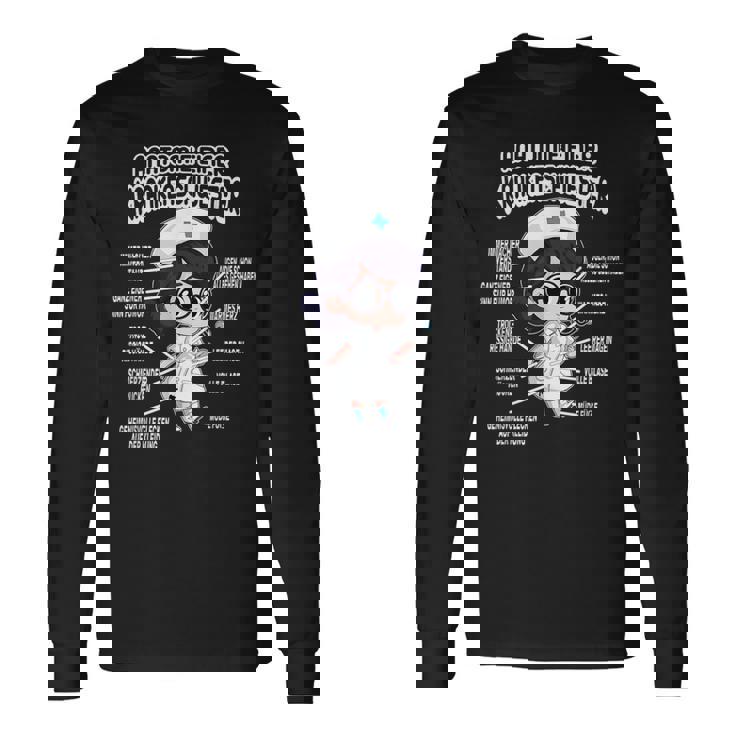 看護師病院のデザイン 長袖Tシャツ