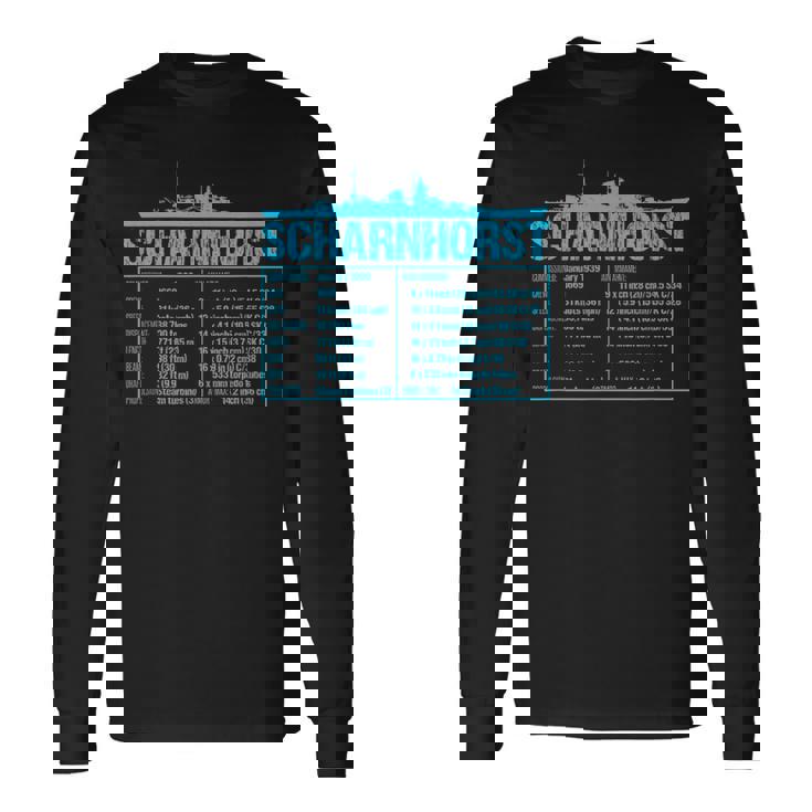 第二次世界大戦 シューンホルスト ドイツ戦艦 ヴェルマハト 長袖Tシャツ