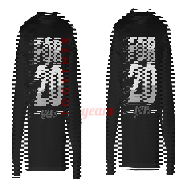 結婚20周年 結婚記念日 磁器 結婚記念日 長袖Tシャツ