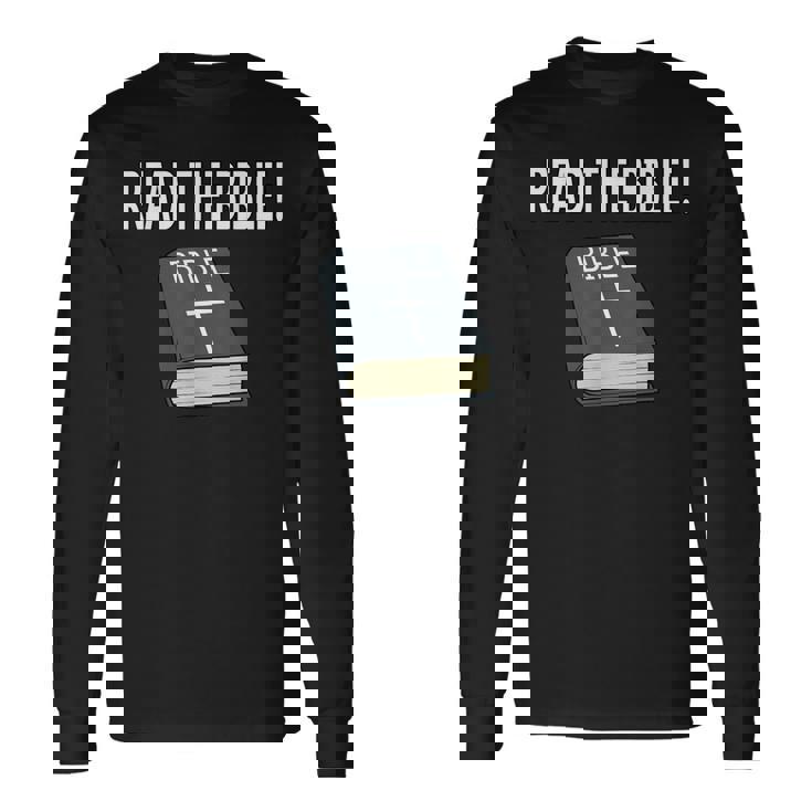 読む 聖書 信仰 キリスト教 イエス・キリスト 長袖Tシャツ