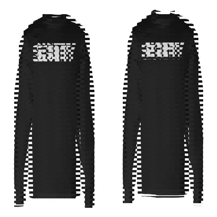 警察 特別行事 保護 警備員 長袖Tシャツ