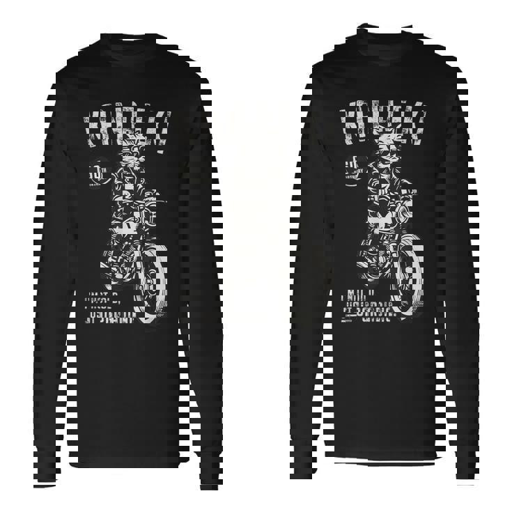 還暦祝い バイク好き 猫好き 父 男性 クラシックバイク 60歳 I'm Not Old Just Upgrading 長袖Tシャツ