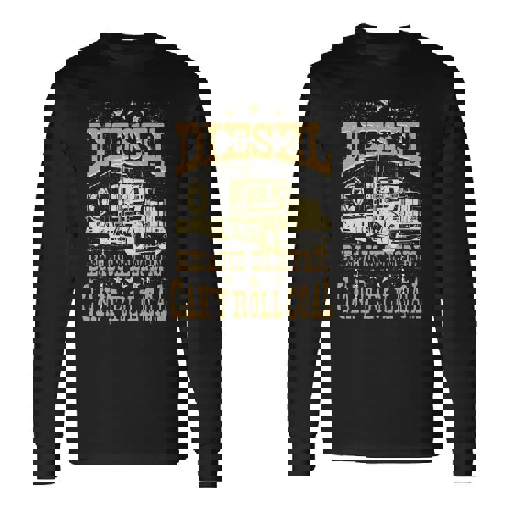 電気は石炭ディーゼルトラックを転がすことができないのでディーゼル 長袖tシャツ 長袖Tシャツ