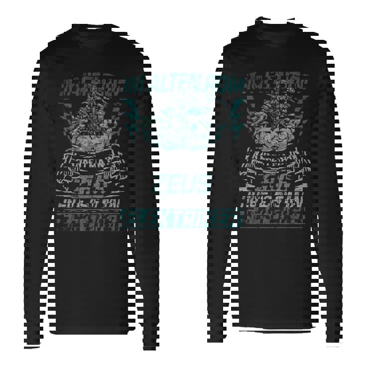 電気技師 ギフト ゼウス 長袖Tシャツ