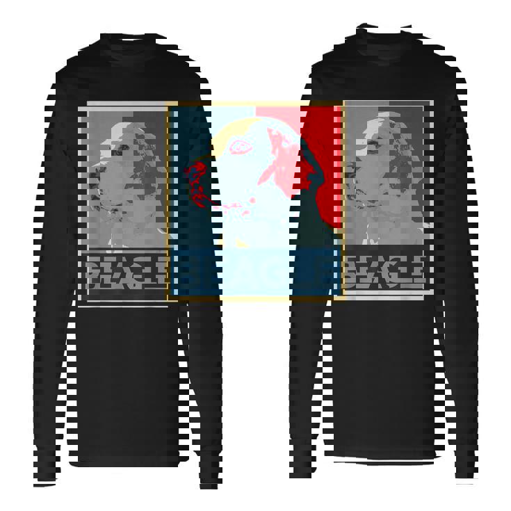 面白いtシャツ ビーグル 犬 わんこ メンズ おもしろ 面白い 服 おもしろグッズ ネタ ポスター 長袖Tシャツ