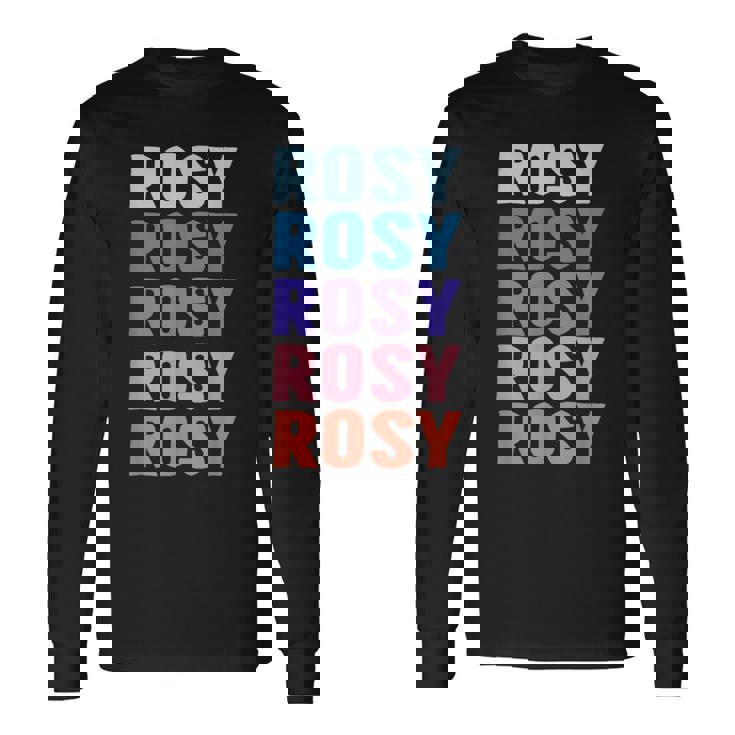 面白いギフト名 Rosy パーソナライズ 名前 長袖Tシャツ