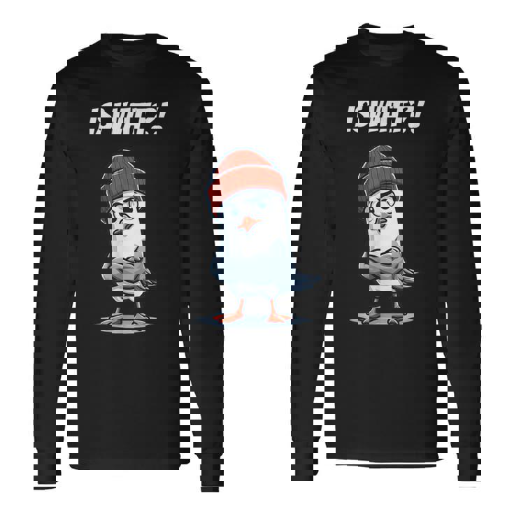 面白い北海のカモメはワット低ドイツ語オストフリースラントと言っています。 長袖Tシャツ