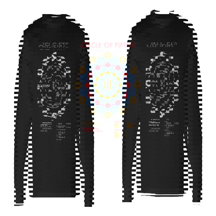 音楽理論 フラットス シャープス 作曲家 サークルオブ5thバンド 長袖tシャツ 長袖Tシャツ