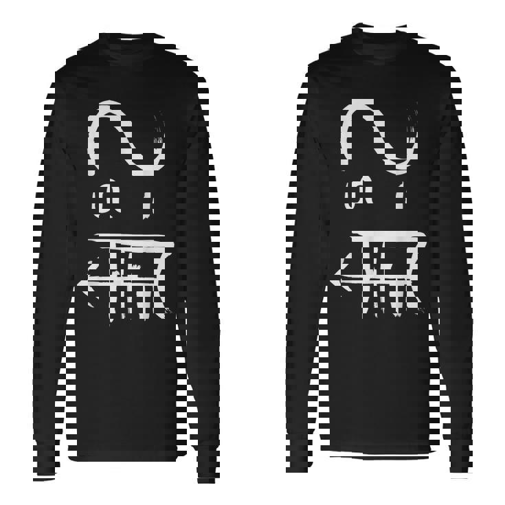 龍体文字 【 つる 】商売繁盛 人脈 幸運 長袖Tシャツ