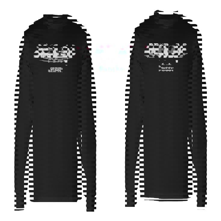 （旧デザイン）シロブンチョウ & サクラブンチョウ さん『なかまたち』白文鳥 桜文鳥【どうぶつフレンズ】動物 長袖Tシャツ