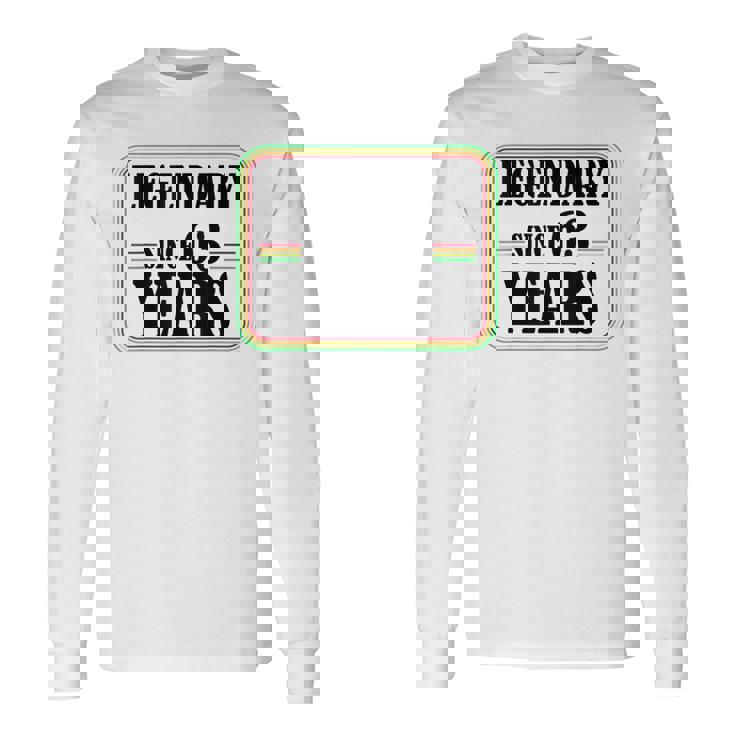 63歳の伝説、63歳の誕生日、ついに63歳 長袖Tシャツ