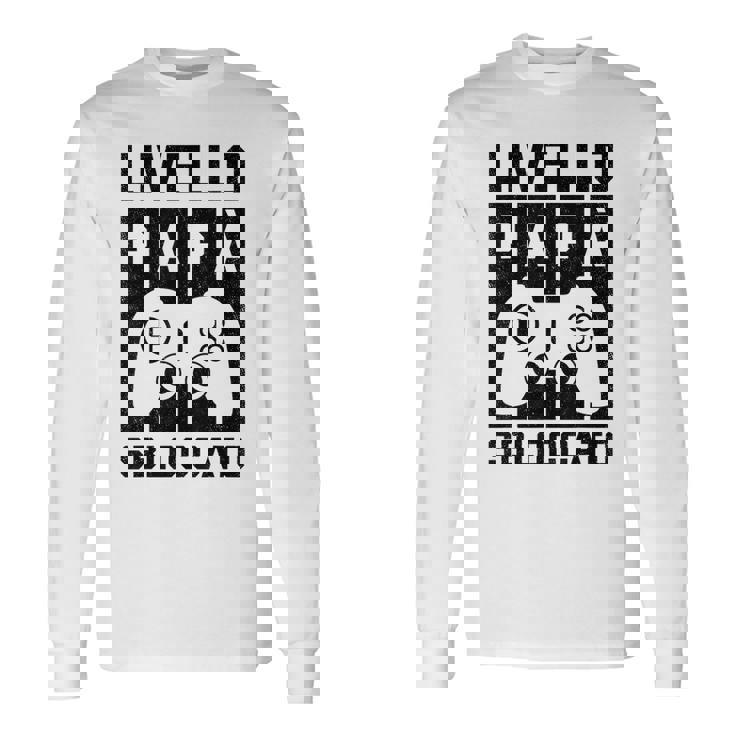 Gaming Livello Papablocatto Regalo Gamer Esta Del Papà Maglietta a maniche lunghe