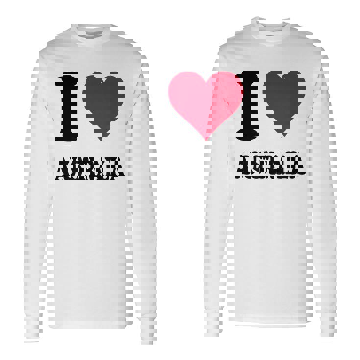 I Love Australia 長袖Tシャツ