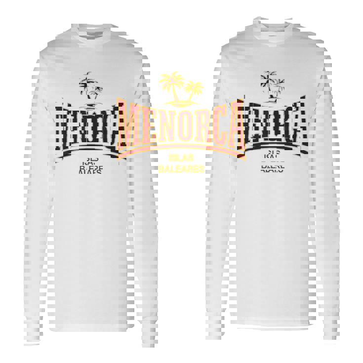 Minorca Isole Baleari Maglietta a maniche lunghe