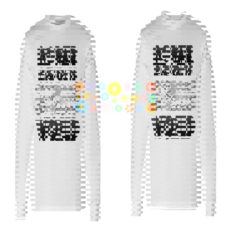 No Guerra Paz Antiguerra No Guerra In Mangas Camiseta de manga larga