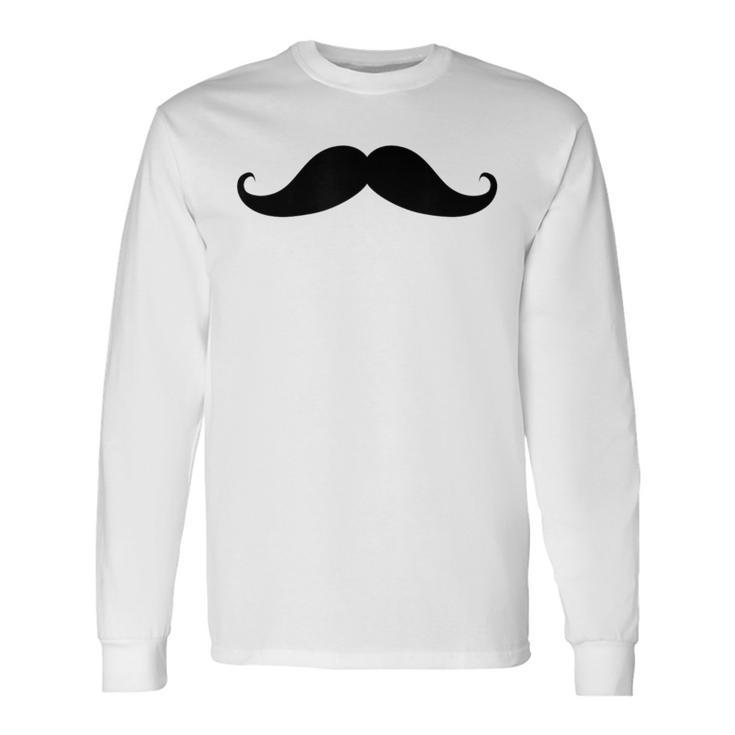 T-Shirt Manches Longues Avec Moustache Rose Mignon - Coupe Classique Léger - Unisexe Décontracté - 12