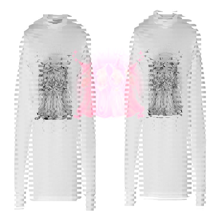 In October We Wear Pink Witch Breast Cancer Awareness Pink Long Sleeve T-Shirt