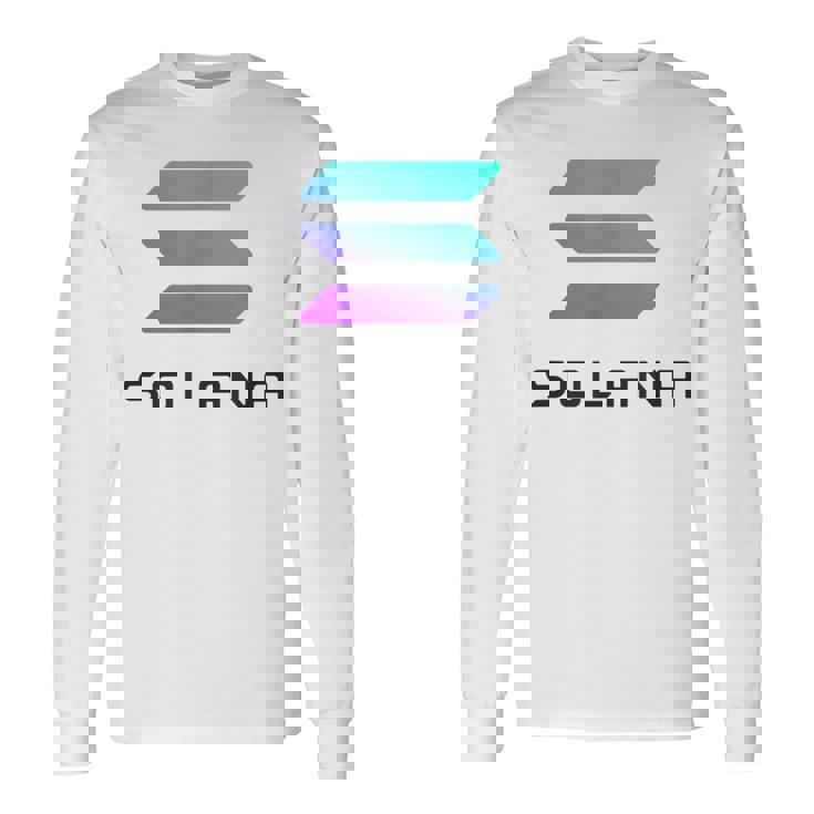 Solコインcryptocurrency 30ソラナ・テクノロジーolana 長袖Tシャツ