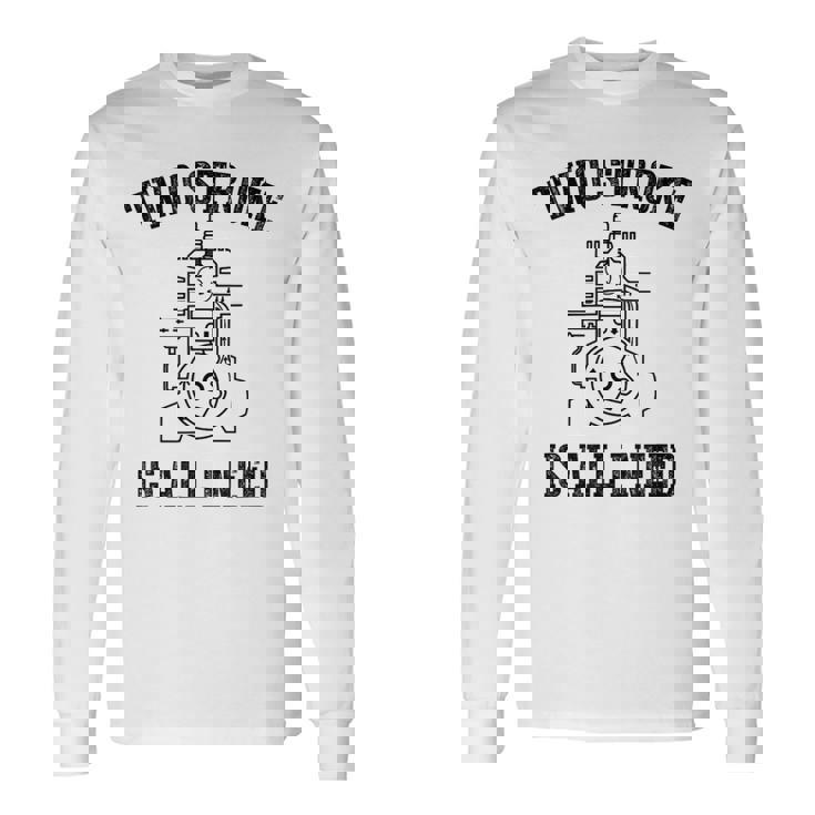 Twotroke Is All I Needs 面白いオートバイ愛好家ダートバイク 長袖Tシャツ