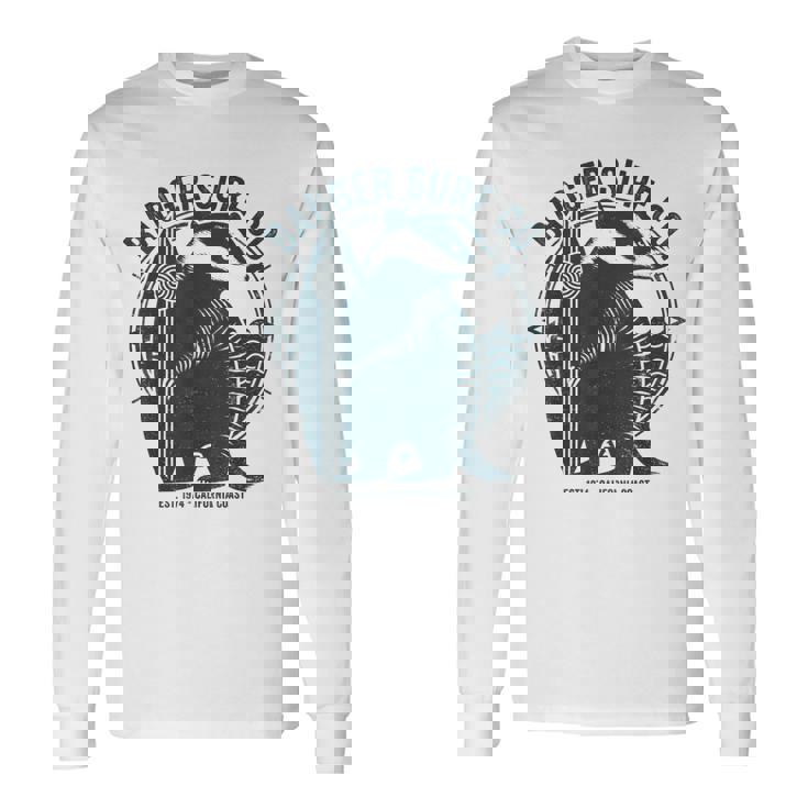 Vintage Badgerurf Co レトロ サーフィン カリフォルニアアート 長袖Tシャツ