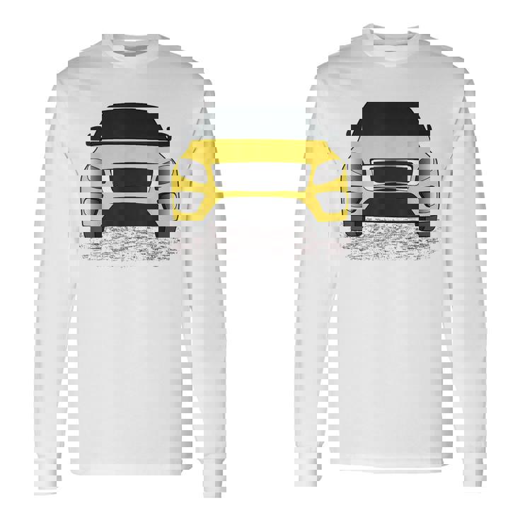Voiture Jaune –Oyage En Routeoyage Automobile Et Amateur Deoiture T-shirt à manches longues
