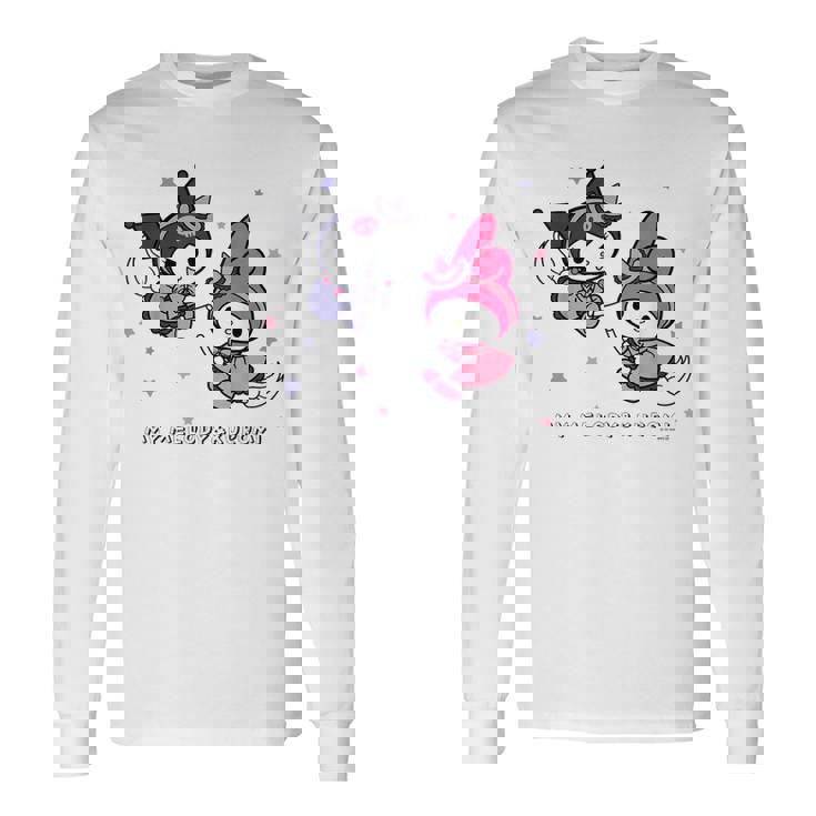 【ハロウィン特集】Usデザイン マイメロディ&クロミ 夜空 長袖Tシャツ