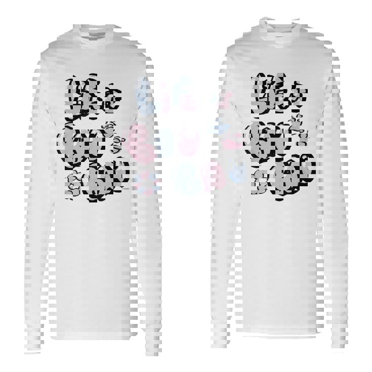 【フワモコ】Life Is Bau Bau 長袖Tシャツ