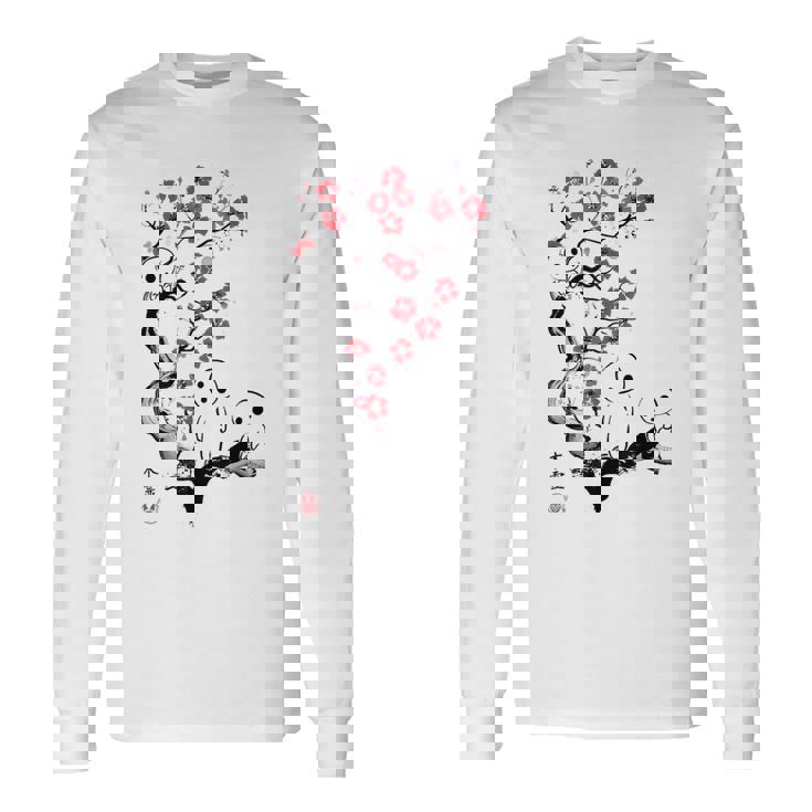 こだま 日本の幽霊 日本 童話 長袖Tシャツ