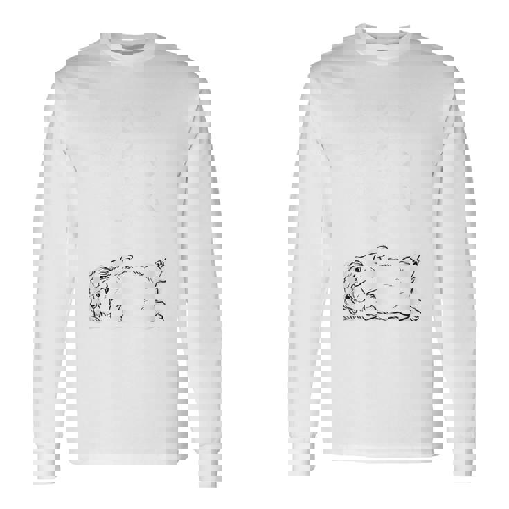 やる気スイッチ故障中 ペキニーズ グッズ 犬 おもしろ 面白い ネタ 笑える 和風 長袖Tシャツ