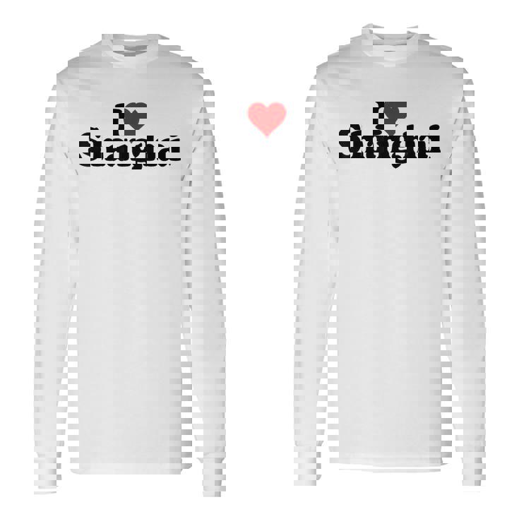 アイラブハート上海チャイナ 長袖Tシャツ