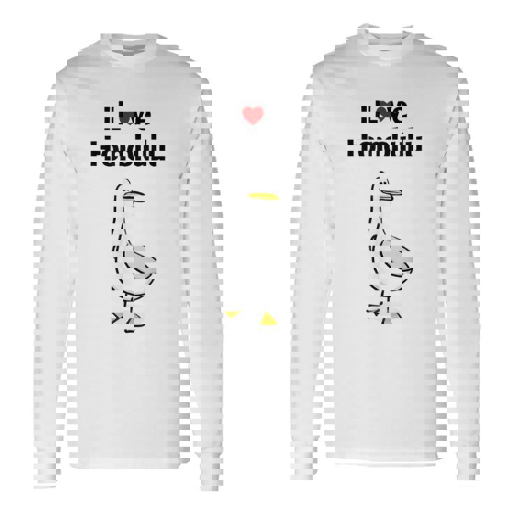 アイ・ラブ・ホノルル 長袖Tシャツ