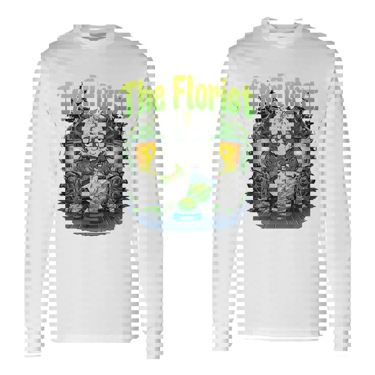 ウィードパンダ コスチューム 大麻好き 喫煙パンダ 「バックプリント」 長袖Tシャツ