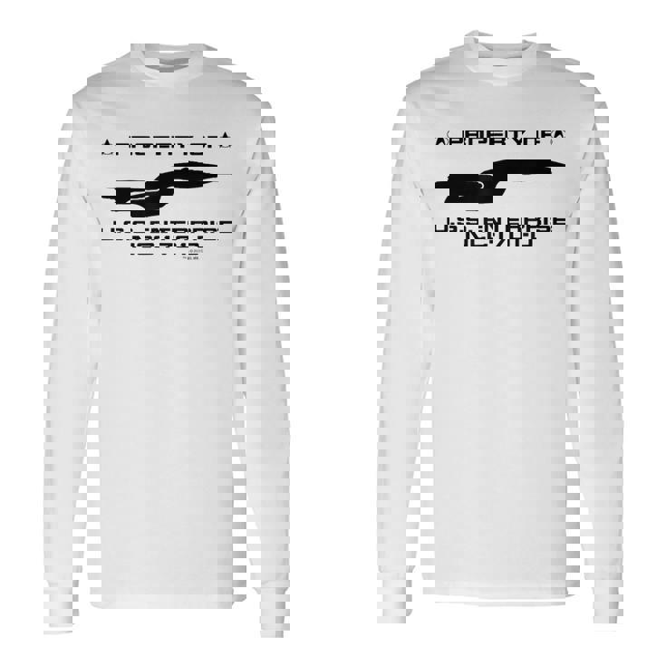 スタートレック 次世代uSSエンタープライズプロファイル 長袖Tシャツ