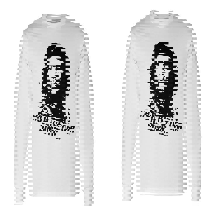チェ・ゲバラ・キューバ革命「ハスタ・ラ・ヴィクトリア・シェンプレ」 長袖Tシャツ