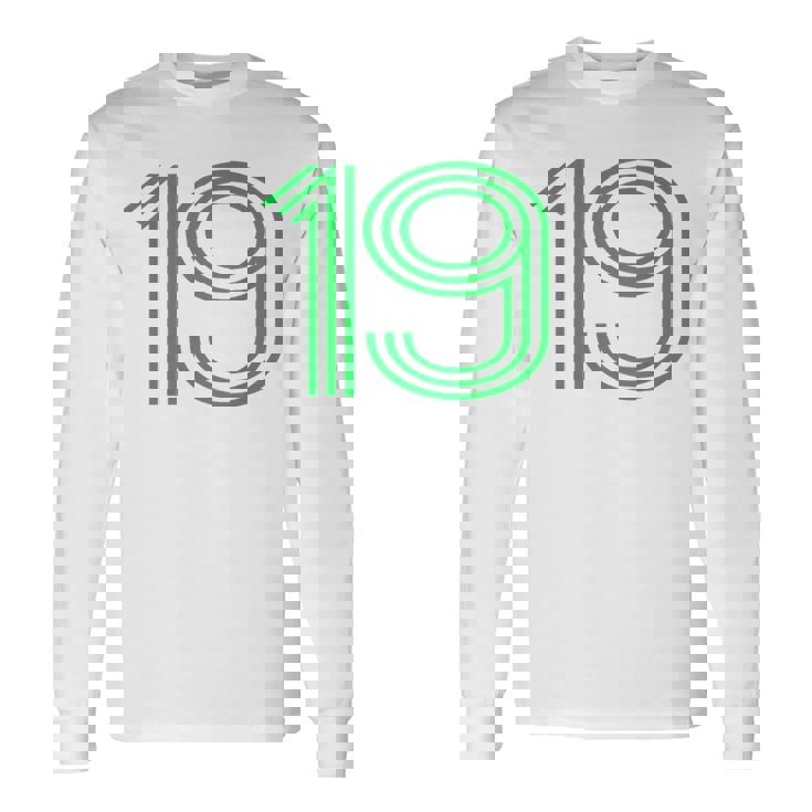 ナンバー19シャツ レトロユニフォーム ヨーロッパスタイル バックプリントジャージ 長袖Tシャツ