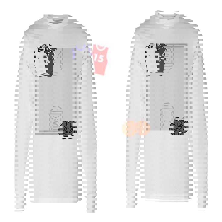 バスケットボール サイン帳 寄せ書き 色紙 先輩 先生 ありがとう、おつかれさま 贈る言葉 メッセージ 長袖Tシャツ