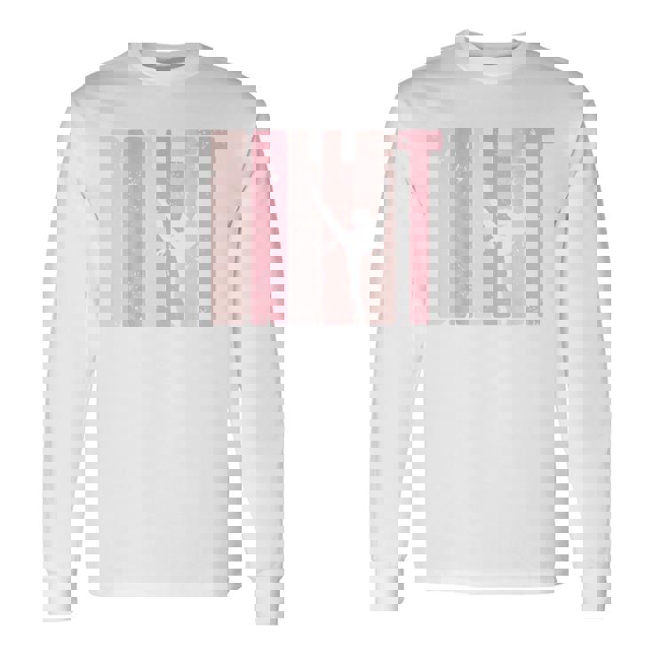 バレエ カットアウト アラベスク バックプリント ダンス 長袖Tシャツ